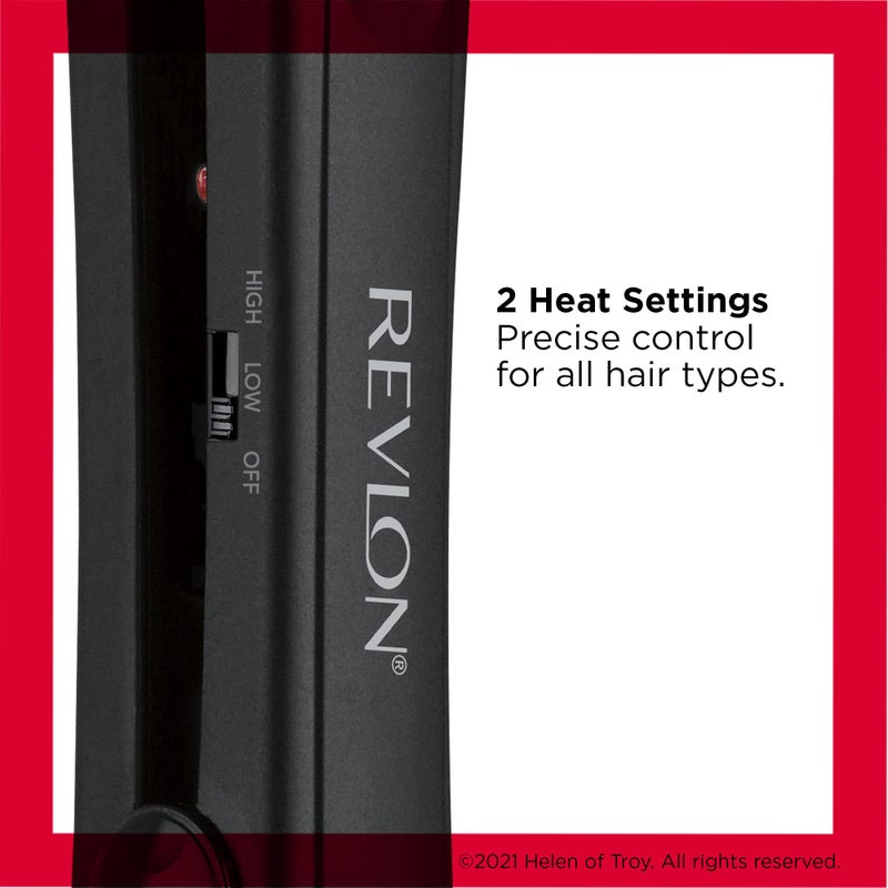 Revlon Smooth and Straight Ceramic Flat Iron | Fast Results, Smooth Styles (1 in) - Image 3