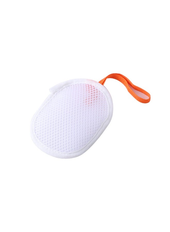 Small Soap Saver Pouch, Soft Exfoliating Body Sponge Scrubber with Hand Loop, Mesh Foam Lather Pocket for Shower Bath Washing