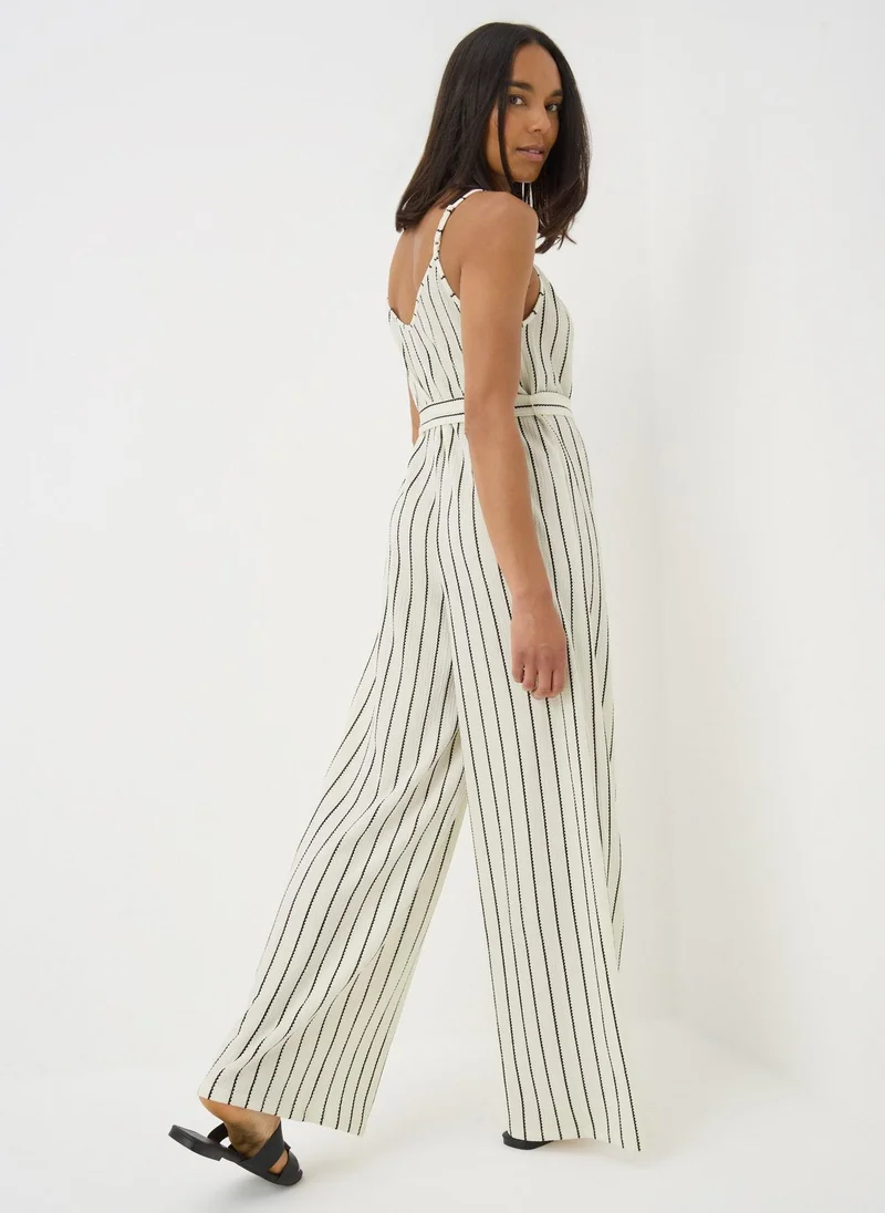 Matalan Monochrome Jersey Stripe Wide Leg Jumpsuit