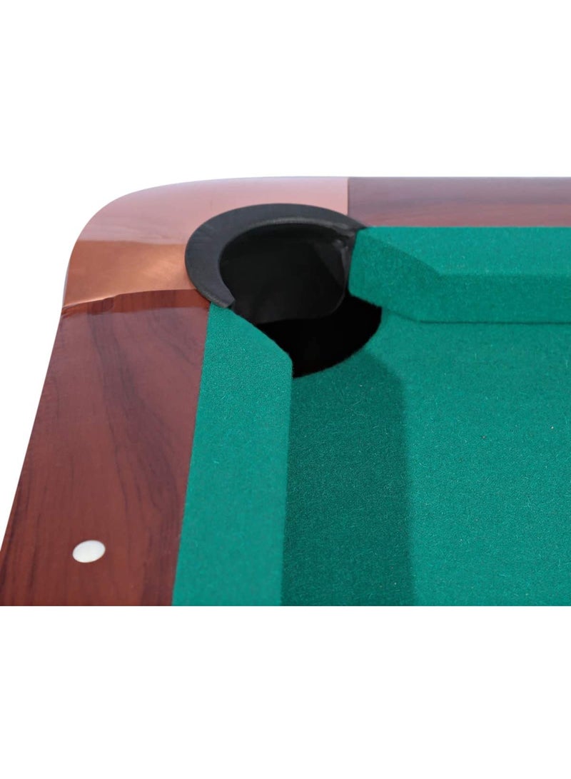 Roma Italy 8FT Non-KD Billiard Table HBT181D02S2 Roma Italy – Premium Wooden Pool Table (L 96” x W 52” x H 31”) for Professional & Home Use - Image 2