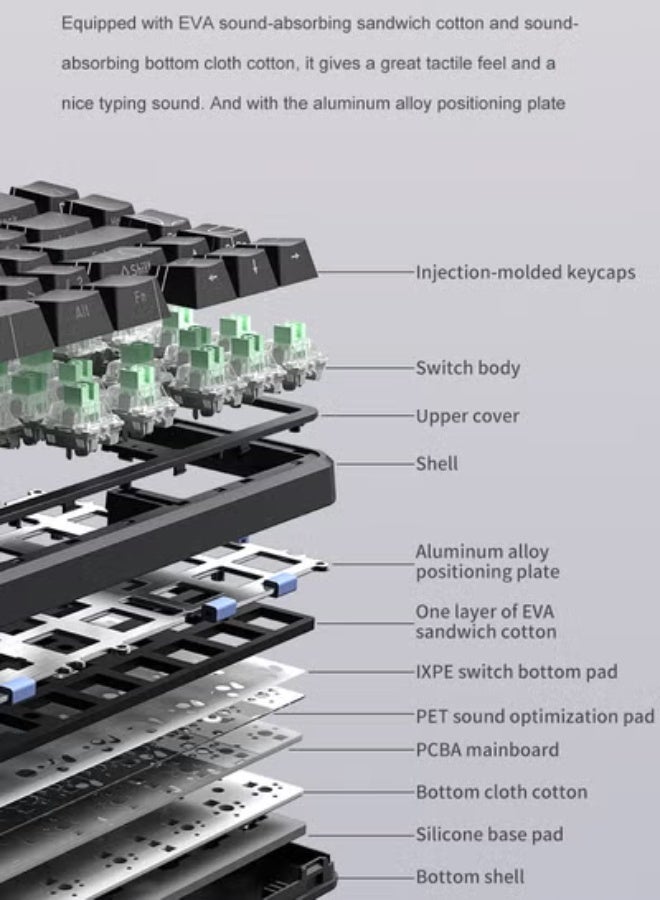 onikuma G67 Magnetic Axis Mechanical Keyboard Contour Line Side Engraved Wired RGB Gaming Keyboard Low Latency 8K Polling Rate Magnetic axis - Image 5