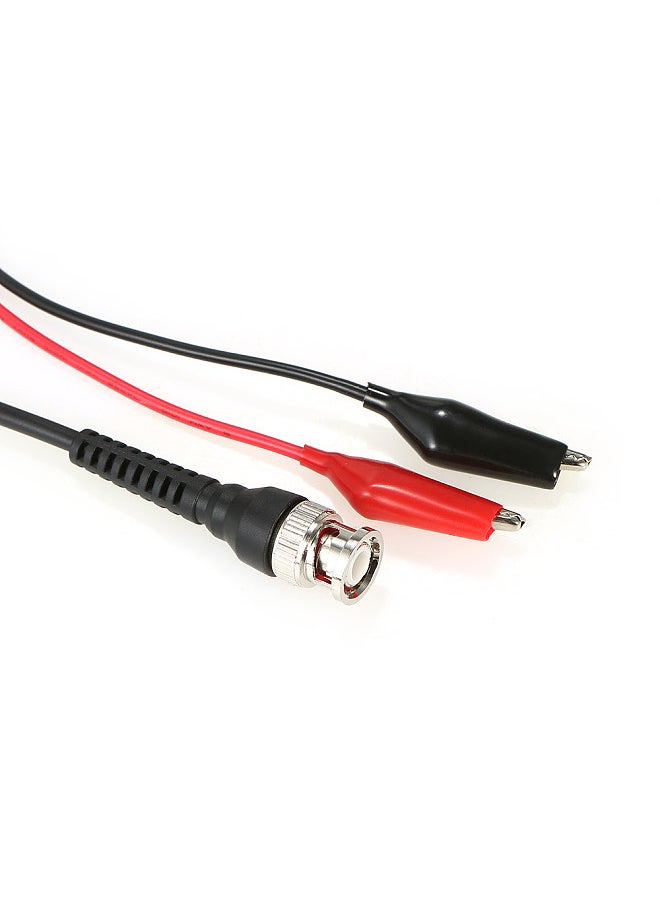 BNC to Alligator Clips Test Lead Kits BNC to Dual Testing Clip Test Leads Probe 50MΩ RF Coaxial Cable with BNC Head