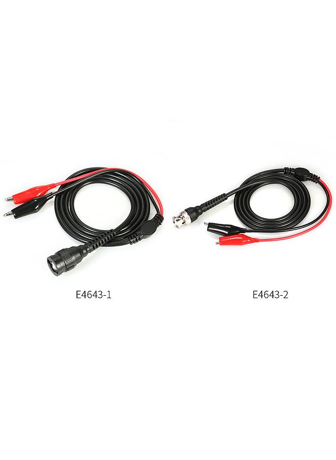 BNC to Alligator Clips Test Lead Kits BNC to Dual Testing Clip Test Leads Probe 50MΩ RF Coaxial Cable with BNC Head