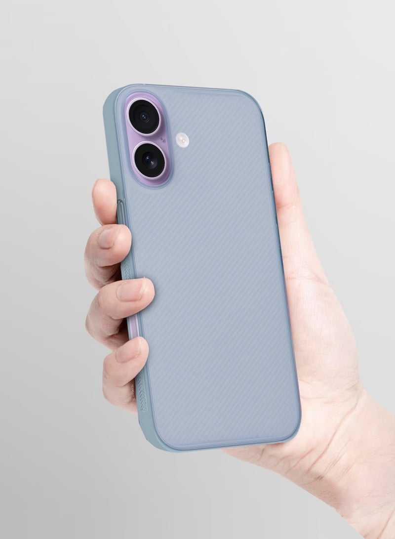 کاتانس 3 عبوات من أغطية الحماية لهاتف iPhone 17 - غطاء قوي ومتين رفيع للغاية - غطاء خلفي بتصميم Air Skin Line - غطاء حماية شفاف من السقوط مع واقيين للشاشة ثلاثية الأبعاد - أزرق فاتح - Image 3