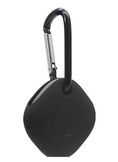 Generic Ecosystem Silicone Case with Key Ring Bag Charm Clip Compatible with Sam Sung Galaxy SmartTag,1 Pack, (Black)  - Image 1
