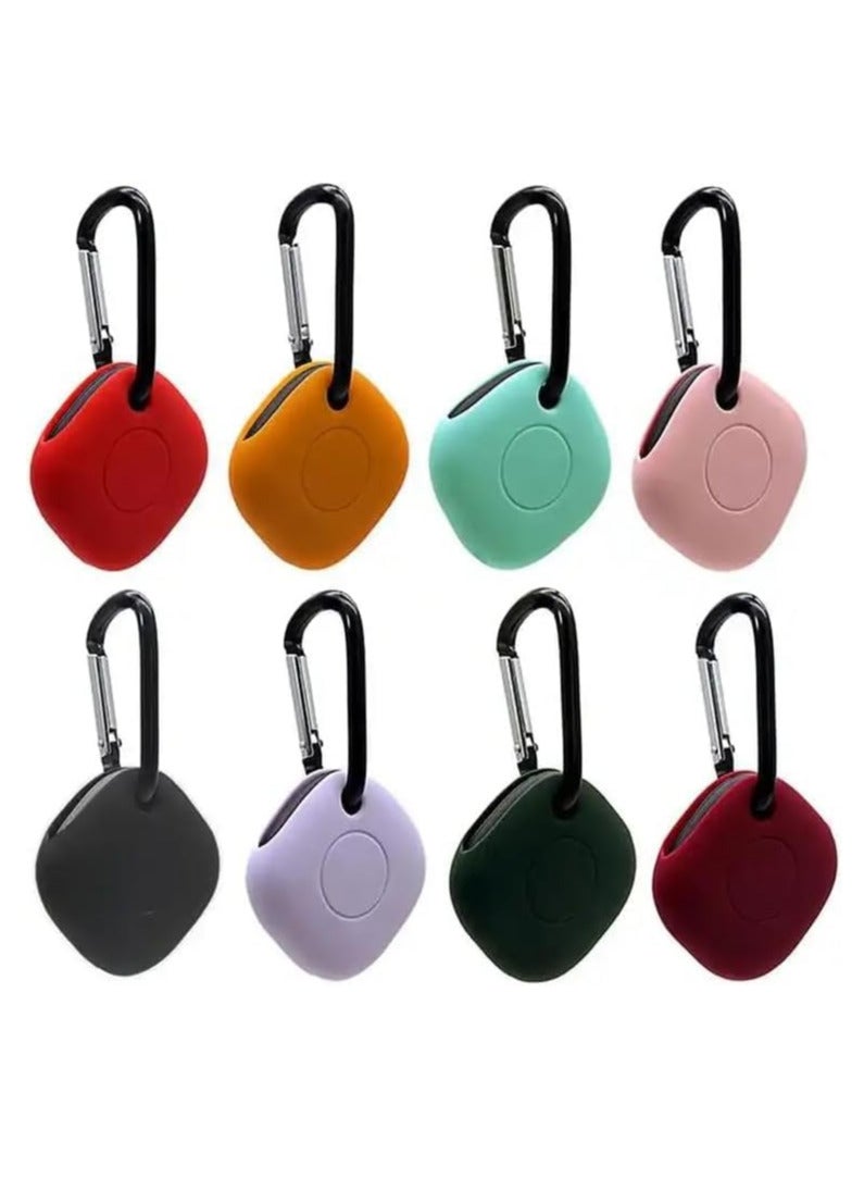 Ecosystem Silicone Case with Key Ring Bag Charm Clip Compatible with Sam Sung Galaxy SmartTag,1 Pack, (Black) - Image 4