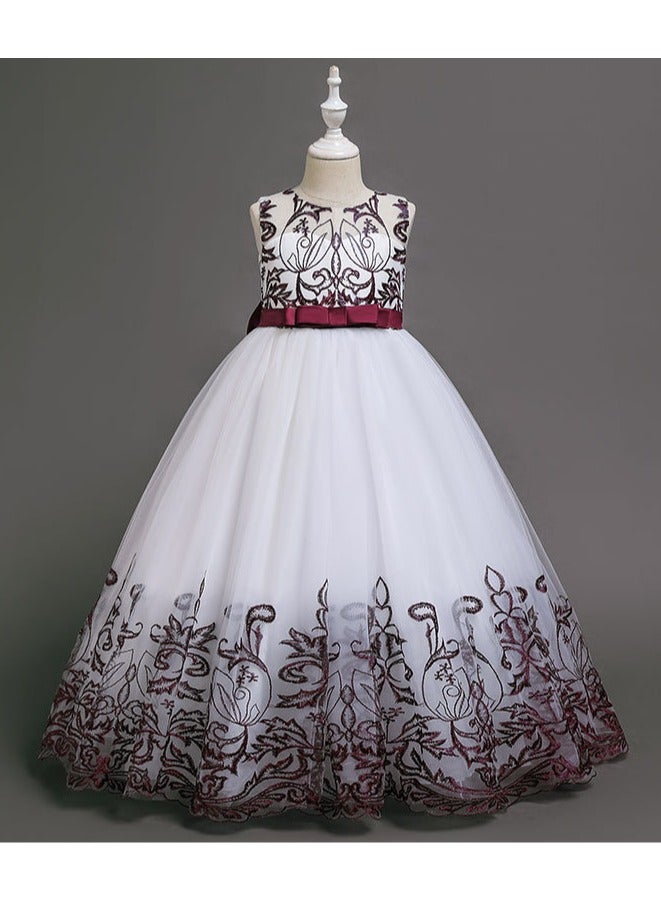 D'Daniela Floral Embroidered Tulle Dress - Image 2