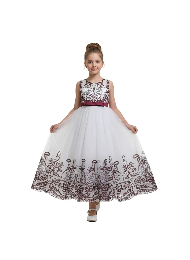 دىدانيالا فستان تول مطرز بالزهور