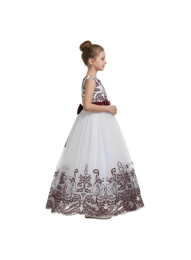 دىدانيالا فستان تول مطرز بالزهور