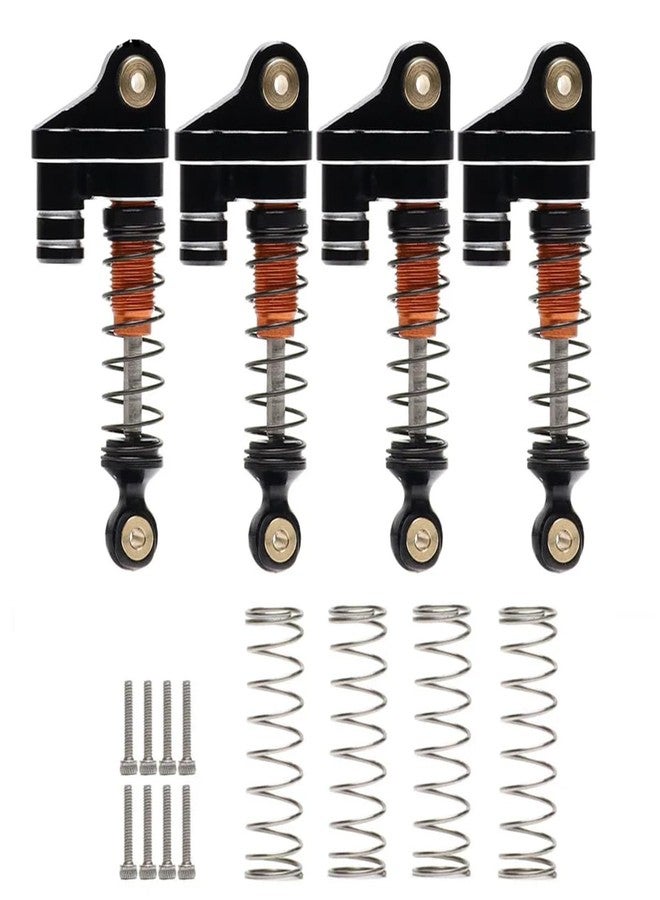 UURCSKY Alloy Shock Absorber AXI31612 for RC Car 1/24 Axial SCX24 1967 AXI00001 Wrangler 90081 Deadbolt AXI00002 AXI00004 4Pcs/Set (Black) - Image 5