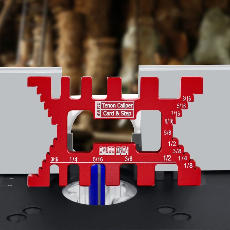 Red 2in1 Aluminum Woodworking Dovetail Jig Inch Metric - Image 5