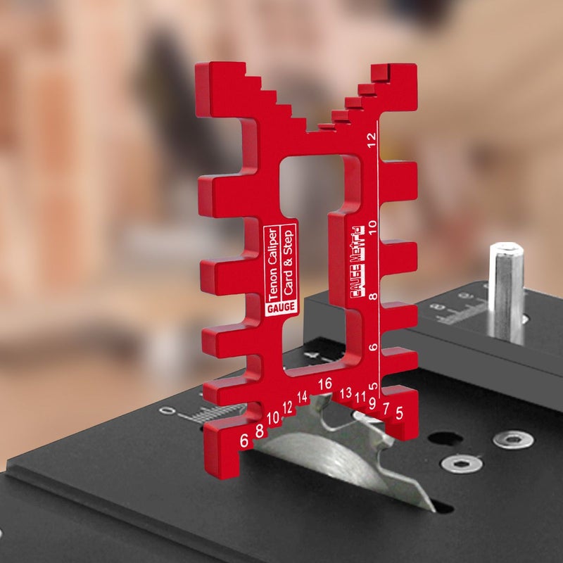 Red 2in1 Aluminum Woodworking Dovetail Jig Inch Metric - Image 2