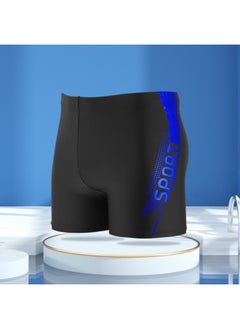 Generic Simple Printed Men's Swimming Trunks Plus Size Soft And Comfortable Lining Adult Hot Spring Boxer Swimming Trunks Wholesale-Color:Blue Offset Printing-Size:XXL (recommended 60.00 Kg-70.00 Kg  - Image 4