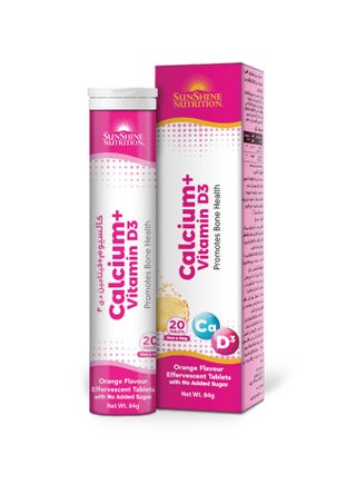 Sunshine Nutrition Calcium with Vitamin D3 Effervescent 20 Tablets - pzsku/Z038BAE5CC9FF0572F19AZ/45/_/1740057527/0dc4e000-6d58-42c2-ac34-0f6477eb2e4f