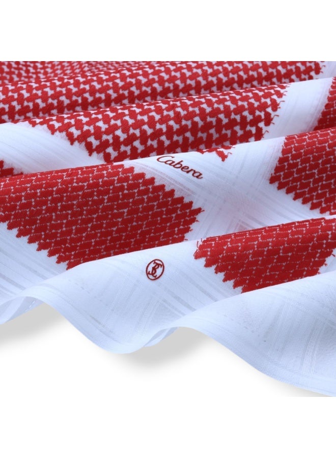 Cabera Shemagh for Men, Red - Image 3