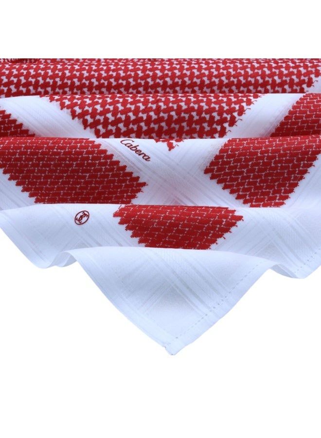 Cabera Shemagh for Men, Red - Image 2