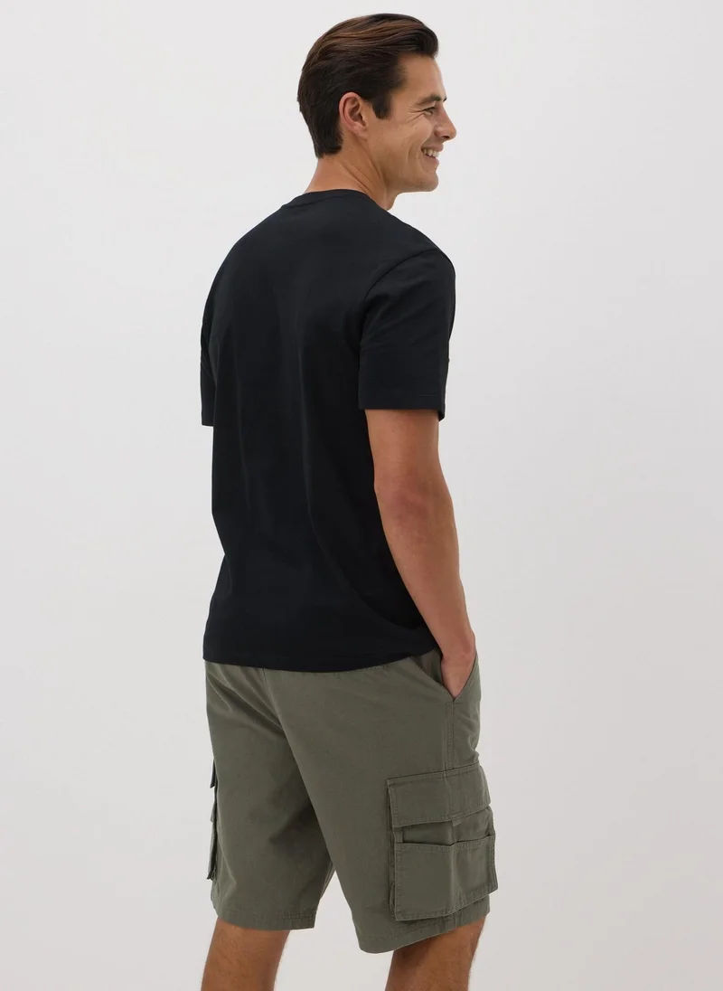 Matalan Khaki Multi Pocket Cargo Shorts