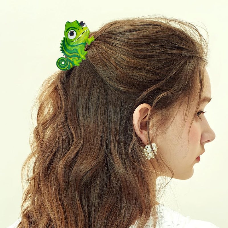 Arvintas 2 PACK Green Lizard Hair Claw Clips, Cute Dinosaur Acetate Hair Barrette Accessories for Women Girls - Image 3