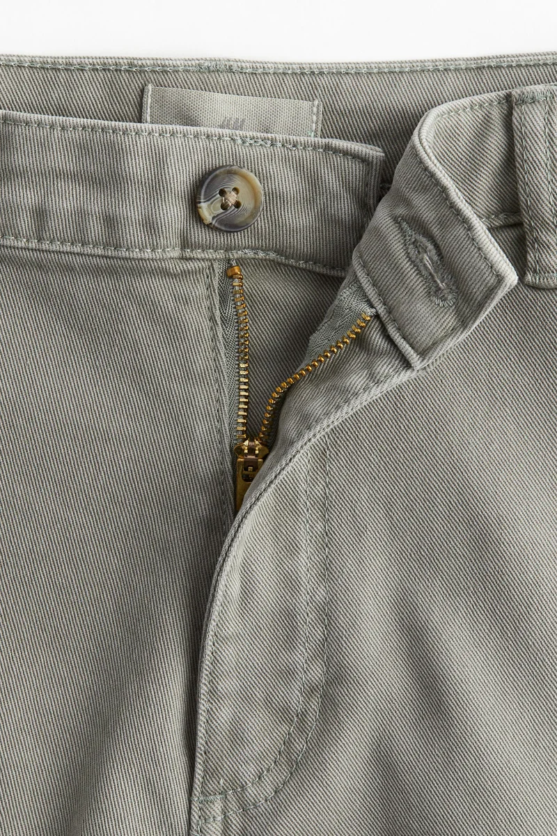 H&M Cropped twill trousers