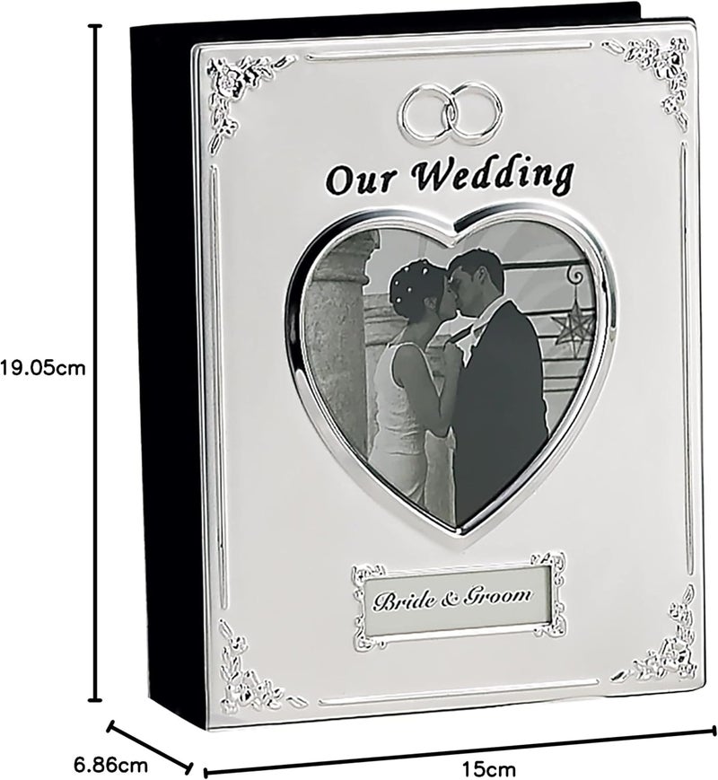 Goldia Silver Plated Wedding Album - Elegant Photo Album for Cherished Memories - Image 2
