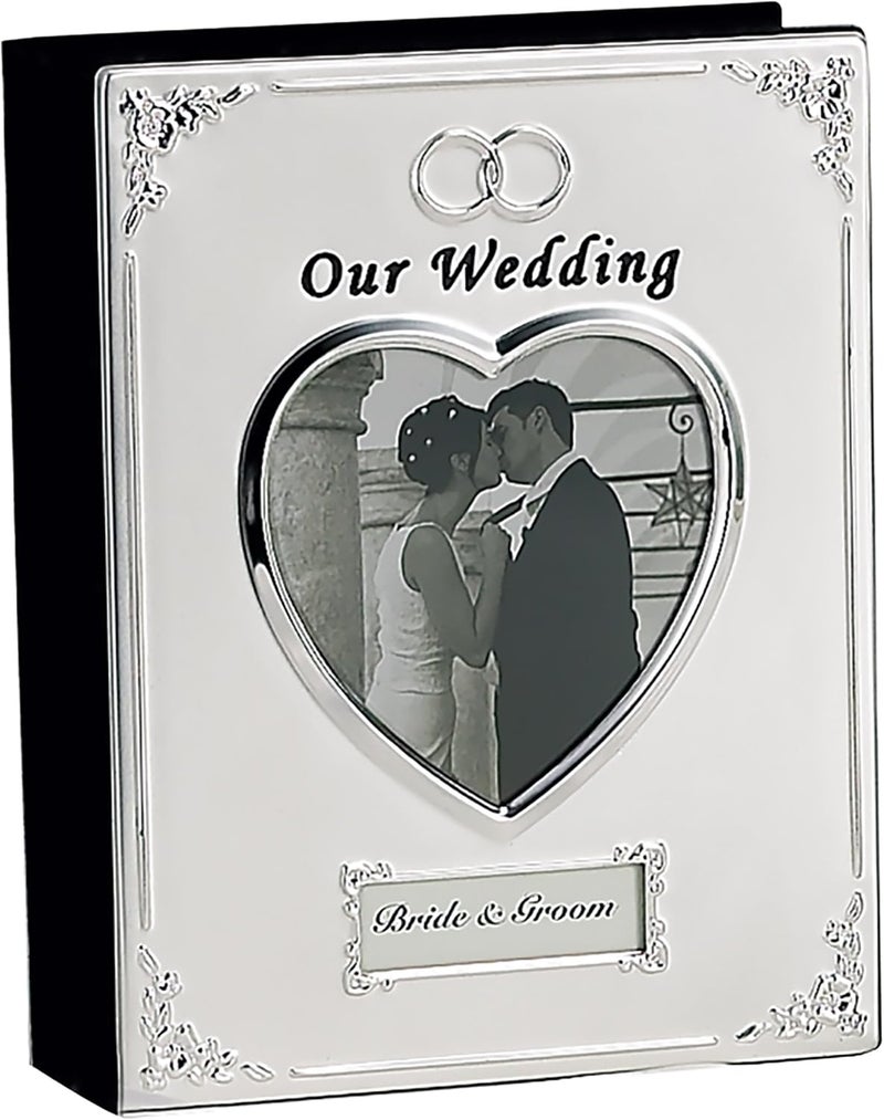 Goldia Silver Plated Wedding Album - Elegant Photo Album for Cherished Memories - Image 1
