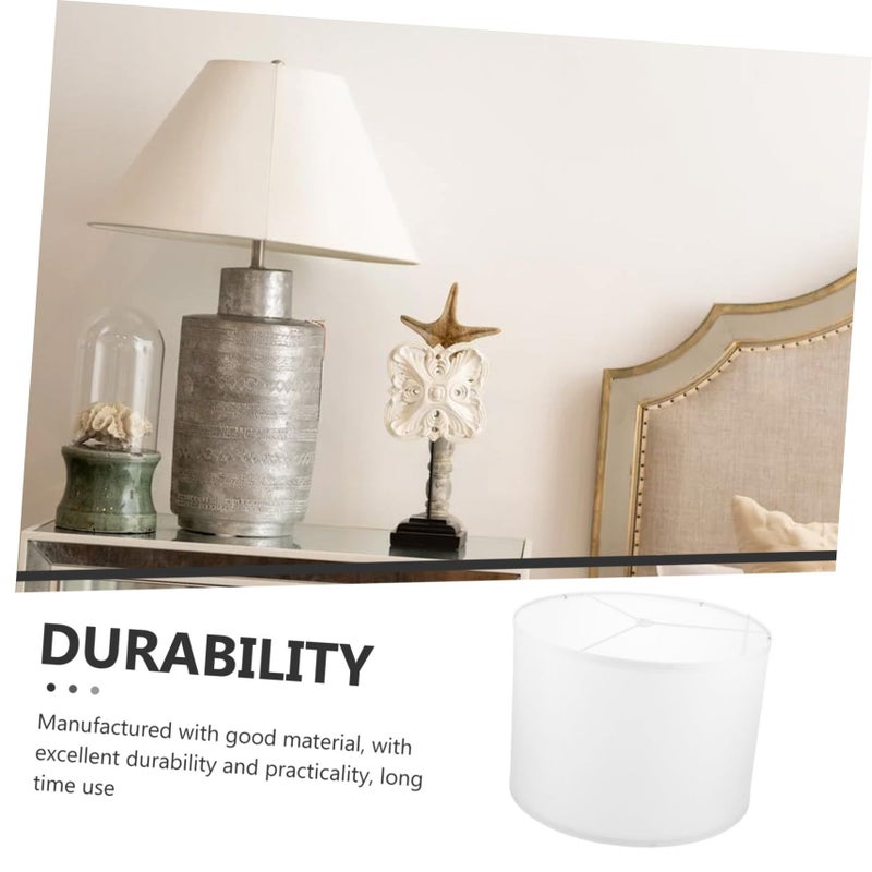 Natural Burlap Table Lamp Shade Floor Lamp Shade Decorative Bedroom Lighting - Image 5