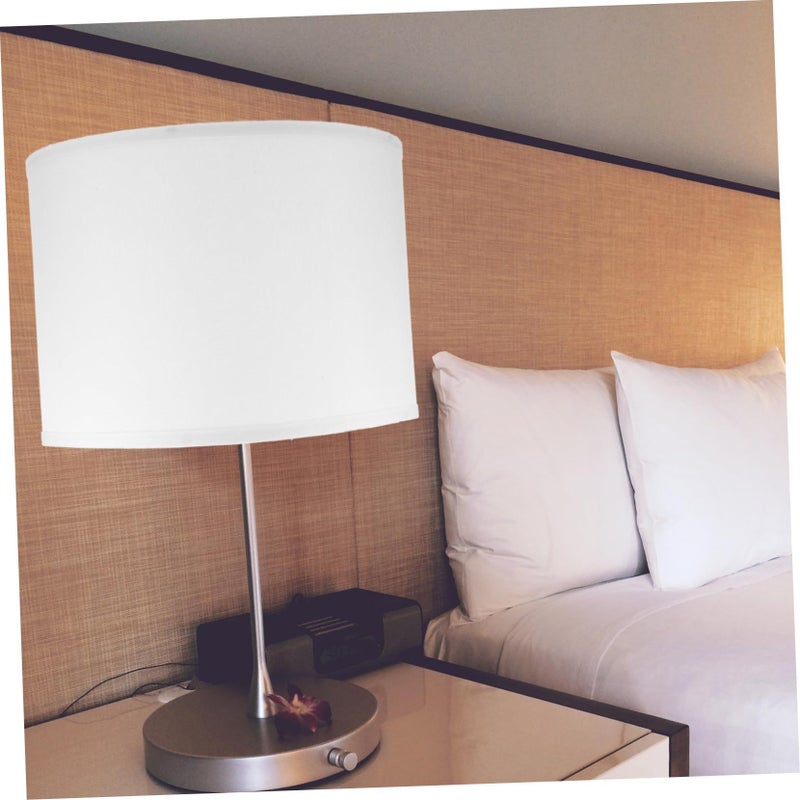 Natural Burlap Table Lamp Shade Floor Lamp Shade Decorative Bedroom Lighting - Image 3