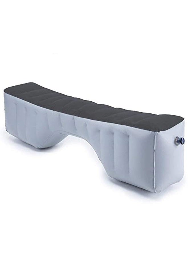 QLZDGH Auto Inflatable Car Travel Mattress Back Seat Gap Pad Air Bed Cushion Camping Air Couch (Light Grey) - Image 1