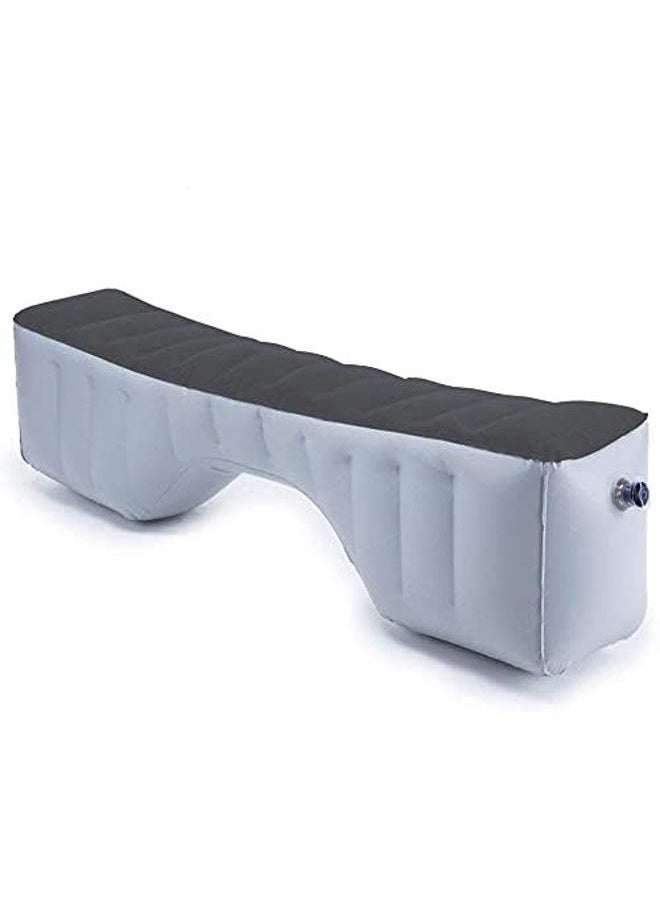 QLZDGH Auto Inflatable Car Travel Mattress Back Seat Gap Pad Air Bed Cushion Camping Air Couch (Light Grey) - Image 2