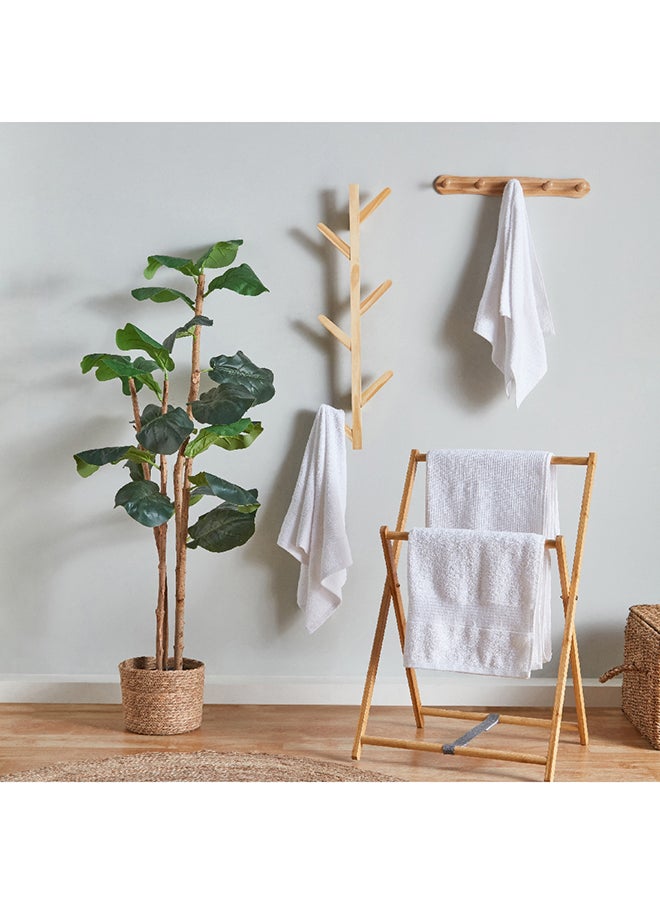 Home Box - Natura Wooden 6-Peg Wall Mounted Tree Rack 22 x 78 x 7 cm - Image 1