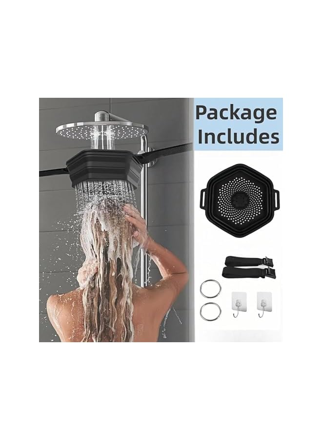 The Bros Silicone Ice Bath Tub Bucket for Bathing, Ice Shower Kit for Muscle Recovery, Portable Quick Ice Bath Barrel Mini, Foldable Ice Shower Basket for Athletes Cold Water Therapy, (1PCS white）  - Image 2