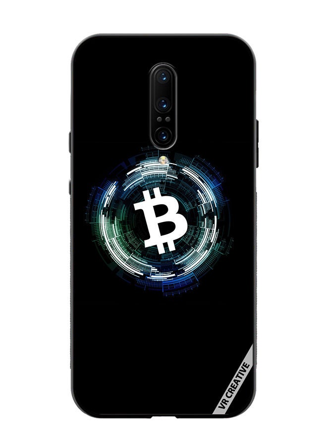 VR CREATIVE Protective Case Cover For OnePlus 7 Pro Bitcoin Design Multicolour - Image 1