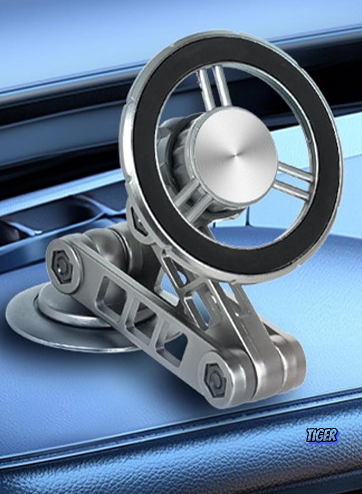 TIGER 360° Rotatable Folding Car Phone Holder – Adjustable Hands-Free Car Mount for Desk & Vehicle – Universal Compatibility for Smartphones, Easy Installation, Stable & Secure Grip - Image 2