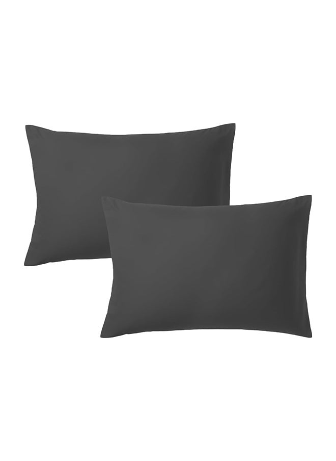 Infinitee Xclusives Premium Grey Queen Pillow Cases - 2 Piece Set Pillow Cover - Soft Brushed Microfiber Fabric - Pillow Cases Standard Size (20x30 Inches) by Infinitee Xclusives  - Image 1