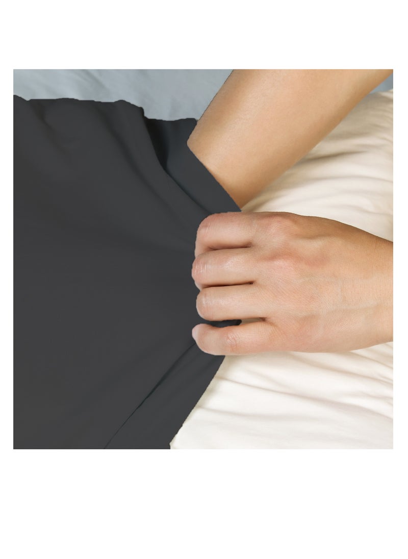 Infinitee Xclusives Premium Grey Queen Pillow Cases - 2 Piece Set Pillow Cover - Soft Brushed Microfiber Fabric - Pillow Cases Standard Size (20x30 Inches) by Infinitee Xclusives  - Image 2