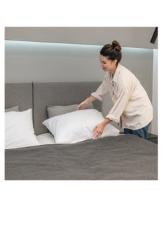 Infinitee Xclusives Premium Grey Queen Pillow Cases - 2 Piece Set Pillow Cover - Soft Brushed Microfiber Fabric - Pillow Cases Standard Size (20x30 Inches) by Infinitee Xclusives  - Image 4