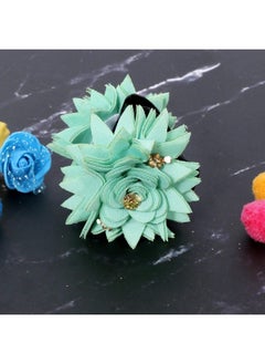 Clutcher Green Color Hair Clip Artificial Lovely Fabric Flower With Golden Stone Hair Clutcher Hair Claw For Women And Girls (Pack Of 1) - pzsku/Z038C0D0BAEC3CBAA0696Z/45/_/1690022379/ccde9ca3-2ea4-4abb-adfc-9342db35a6fb