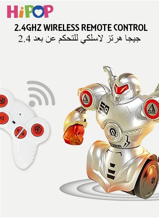 HIPOP - Two Pack RC Robots,Robot Kombat,Boxing Robots Fight To Win! Parent Child Toys,Battle Game - Image 1