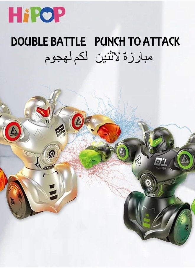 HIPOP - Two Pack RC Robots,Robot Kombat,Boxing Robots Fight To Win! Parent Child Toys,Battle Game - Image 1