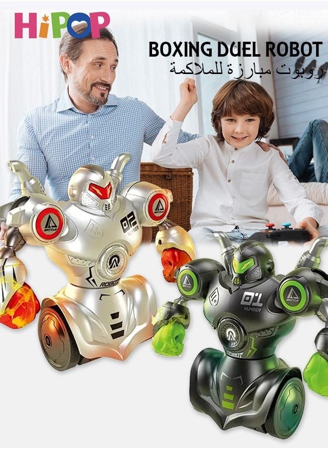 HIPOP - Two Pack RC Robots,Robot Kombat,Boxing Robots Fight To Win! Parent Child Toys,Battle Game - Image 1