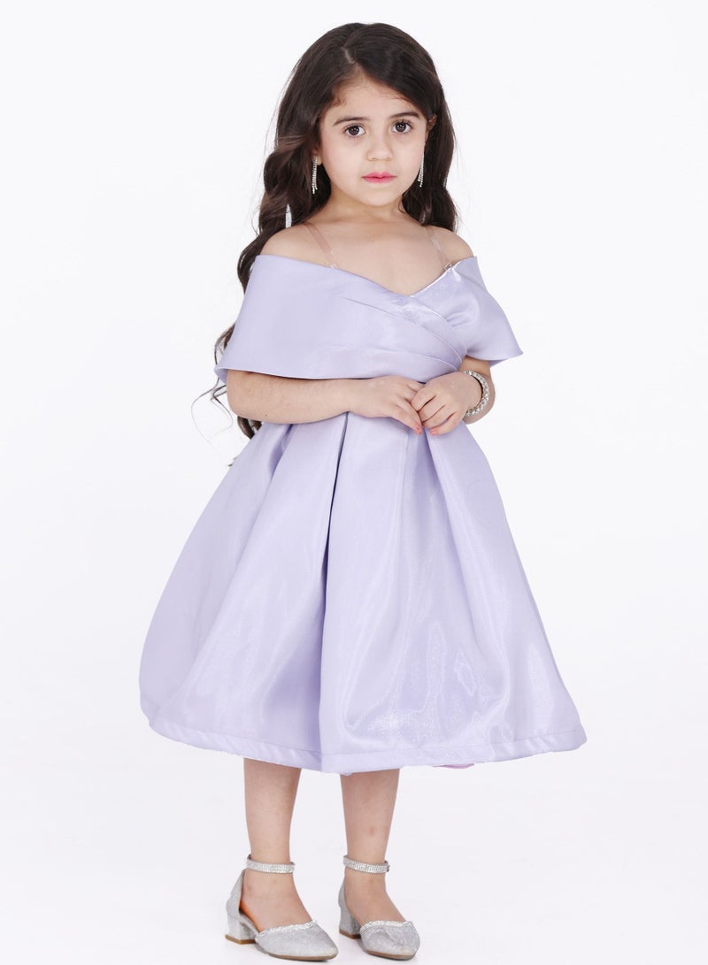 Modern Design A special evening dress for girls, with off-the-shoulder sleeves, the waist is elegant and beautiful, of the most beautiful mikadoa material  - Image 2