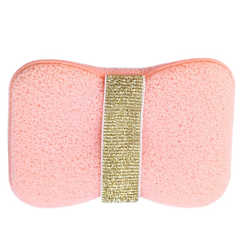 Honeycomb Hair Pink Bath Sponge Soap Saver Shower Scrubber For Women Adults Travel - Image 4