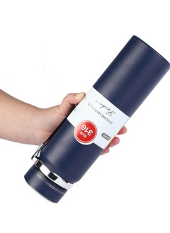 Generic 1000ml Double-Insulated Stainless Steel Thermal Water Bottle for Cold and Hot Drinks. Leak-Proof Sports Vacuum Flask. Blue. Sold by (Black Fire).  - Image 3