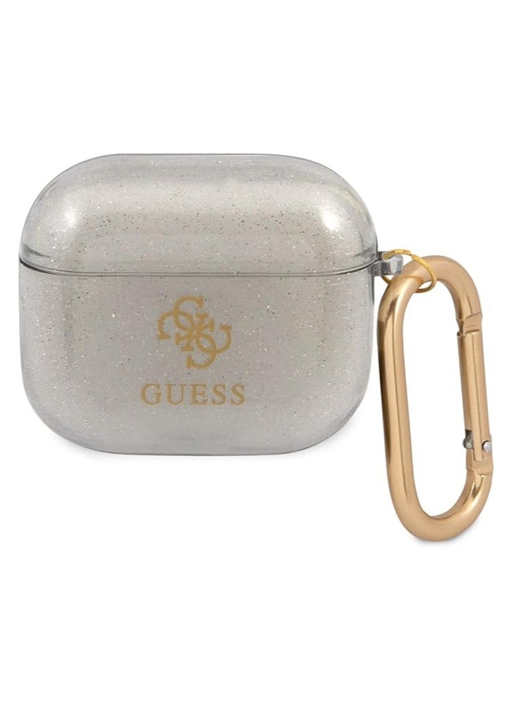GUESS Guess TPU Colored Glitter Case for Air pods 3 - Black  - Image 1