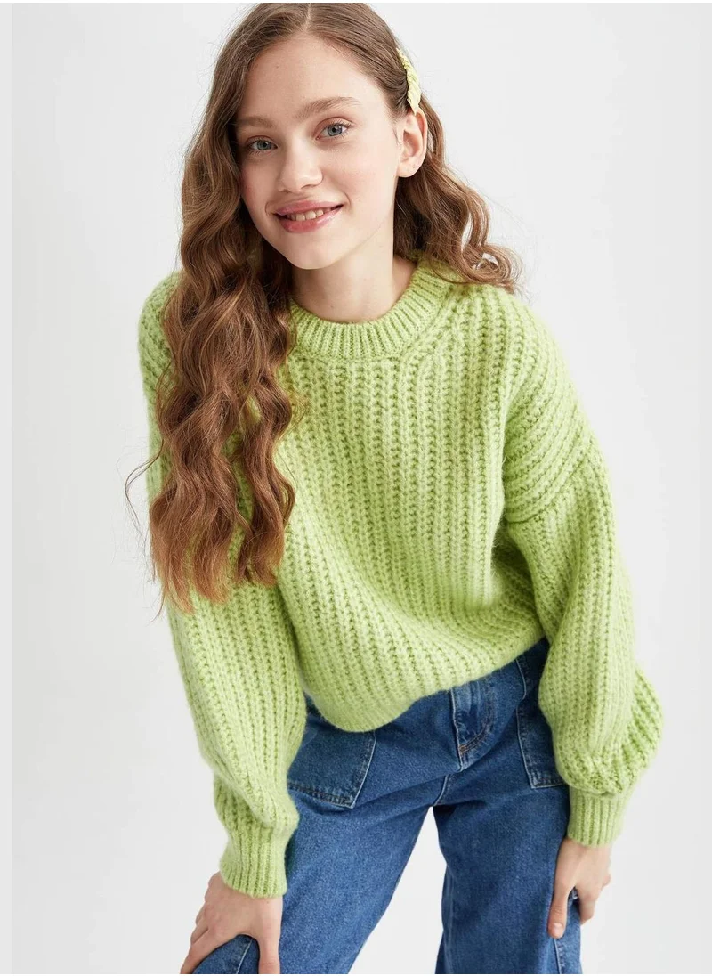 DeFacto Oversize Fit Crew Neck Jumper