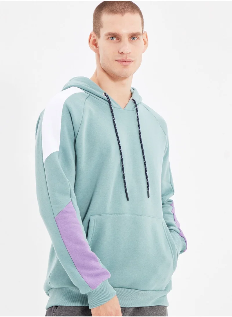 trendyol Color Block Hoodie