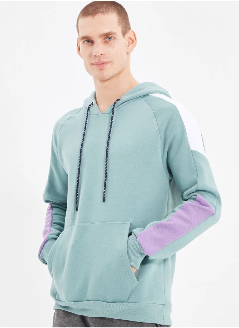 trendyol Color Block Hoodie