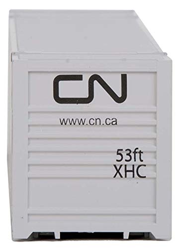 Walthers SceneMaster HO Scale Model of Canadian National (White, Black, Green) 53' Singamas Corrugated Side Container,949-8501 - Image 4