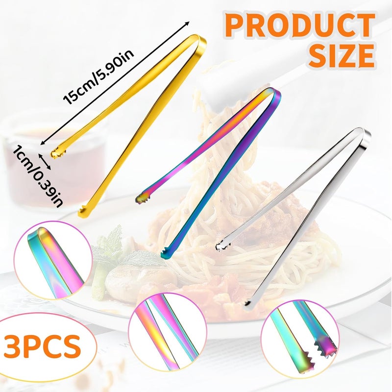 Pretwad 3 Pcs Egg Chalaza Remover Tool, 3 Color 5.98 Inch Stainless Steel Toothed Egg Shell Fragment Membrane Cracker Separator, Multipurpose Kitchen Gadget for Perfectly Clean and Intact Eggs Chefs Bakers - Image 3