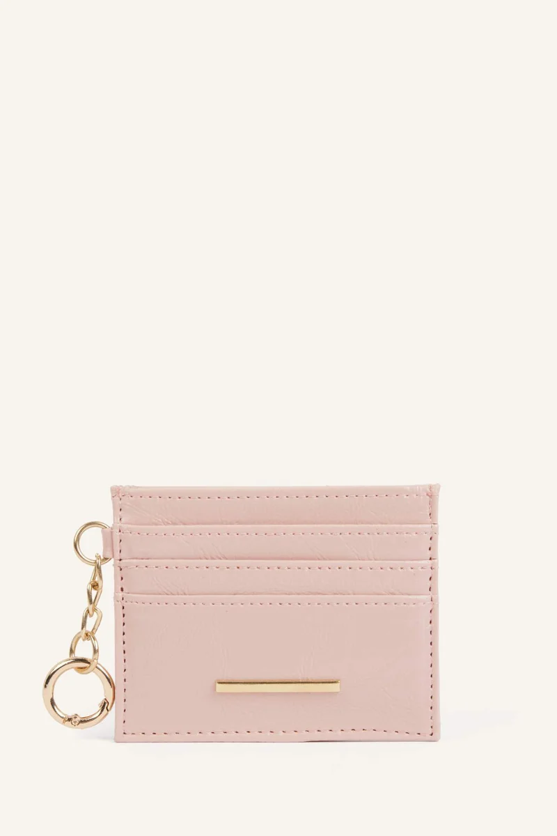 Woman Faux Leather Business Card Wallet